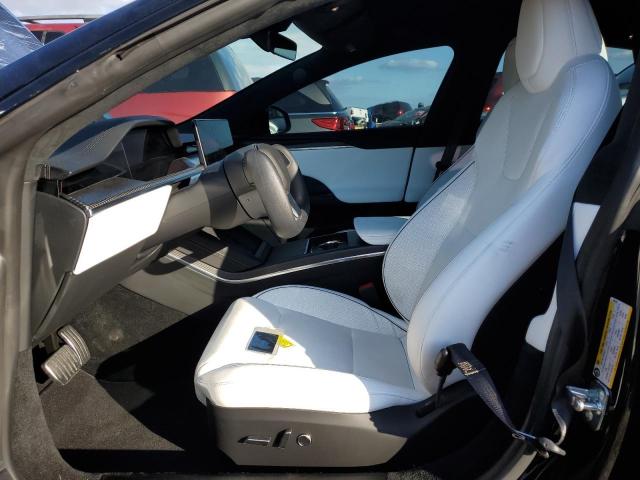 5YJSA1E61NF460169 - 2022 TESLA MODEL S Սև լուսանկար 7