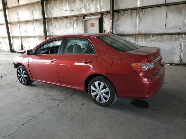 5YFBU4EE1DP184952 - 2013 TOYOTA COROLLA BASE წითელი ფოტო 2