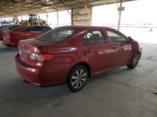 5YFBU4EE1DP184952 - 2013 TOYOTA COROLLA BASE წითელი ფოტო 3