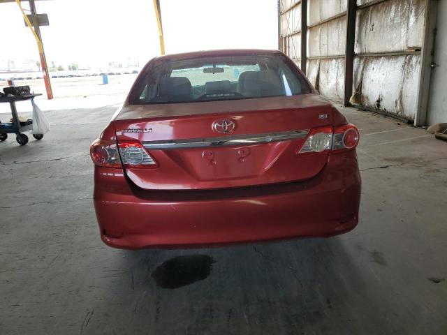 5YFBU4EE1DP184952 - 2013 TOYOTA COROLLA BASE წითელი ფოტო 6