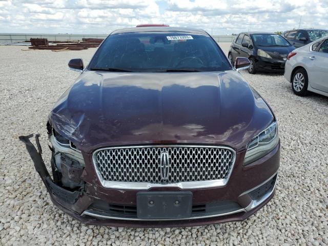 3LN6L5E90HR648502 - 2017 LINCOLN MKZ RESERVE BURGUNDY photo 5