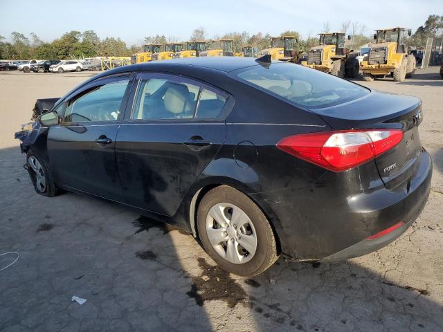 KNAFK4A61F5375094 - 2015 KIA FORTE LX BLACK photo 2