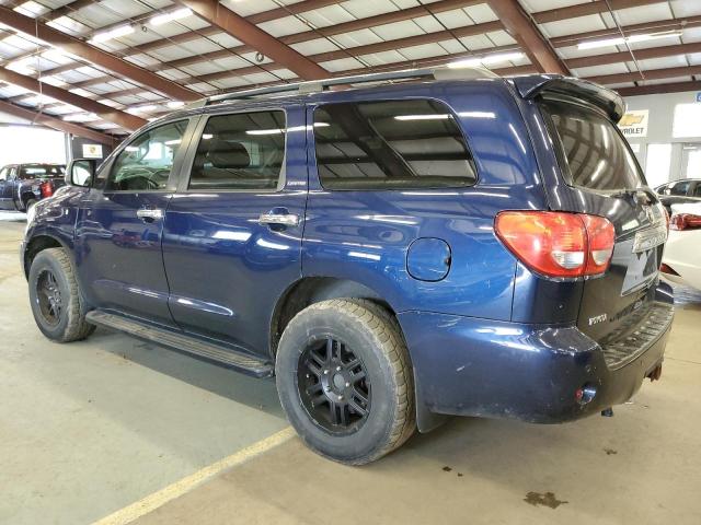 5TDBY68A28S010880 - 2008 TOYOTA SEQUOIA LIMITED BLUE photo 2