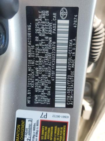 4T1BF1FK3GU223878 - 2016 TOYOTA CAMRY LE 米色 照片 12