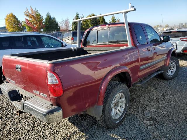 5TBBT44186S475257 - 2006 TOYOTA TUNDRA ACCESS CAB SR5 MAROON photo 3