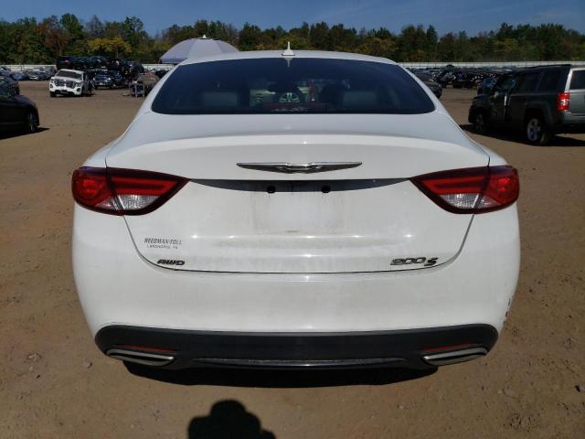 1C3CCCDGXFN523331 - 2015 CHRYSLER 200 S WHITE photo 6