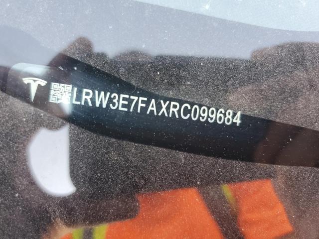 LRW3E7FAXRC099684 - 2024 TESLA MODEL 3 أسود صورة 12