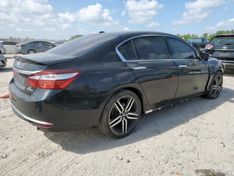 1HGCR3F94HA040129 - 2017 HONDA ACCORD TOURING BLACK photo 3