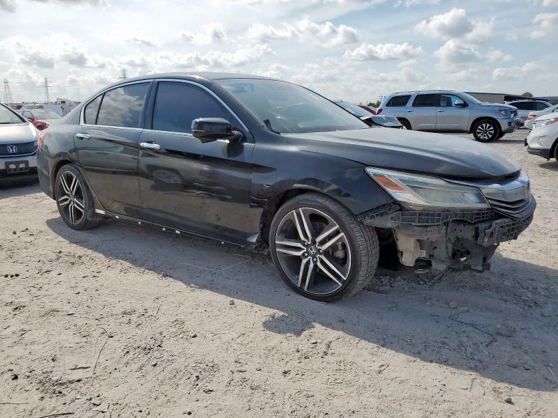 1HGCR3F94HA040129 - 2017 HONDA ACCORD TOURING BLACK photo 4
