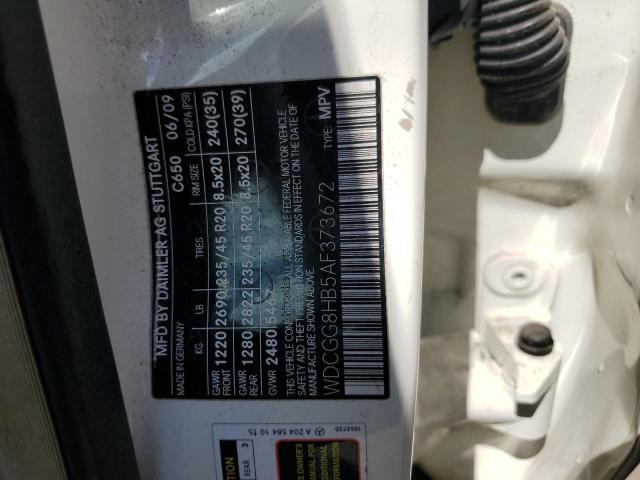 WDCGG8HB5AF373672 - 2010 MERCEDES-BENZ GLK 350 4MATIC WHITE photo 13