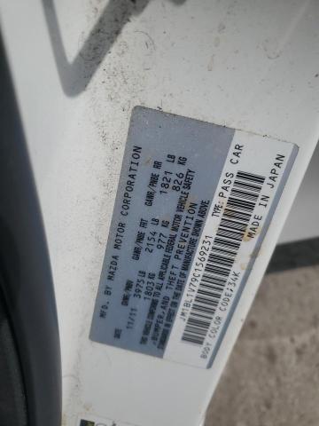 JM1BL1V79C1569231 - 2012 MAZDA 3 I WHITE photo 12