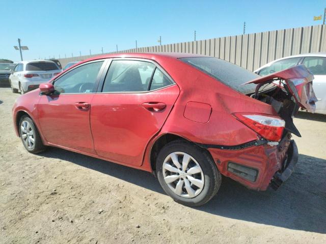 5YFBURHE9GP537323 - 2016 TOYOTA COROLLA L RED photo 2