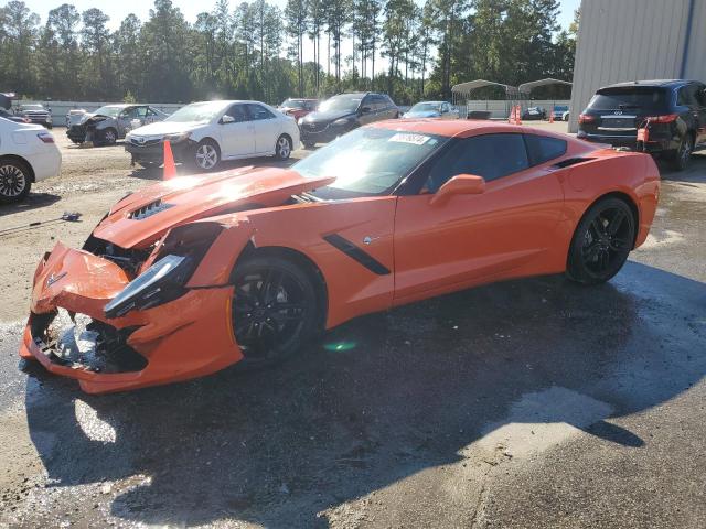 1G1YB2D73K5123323 - 2019 CHEVROLET CORVETTE STINGRAY 1LT ORANGE photo 1