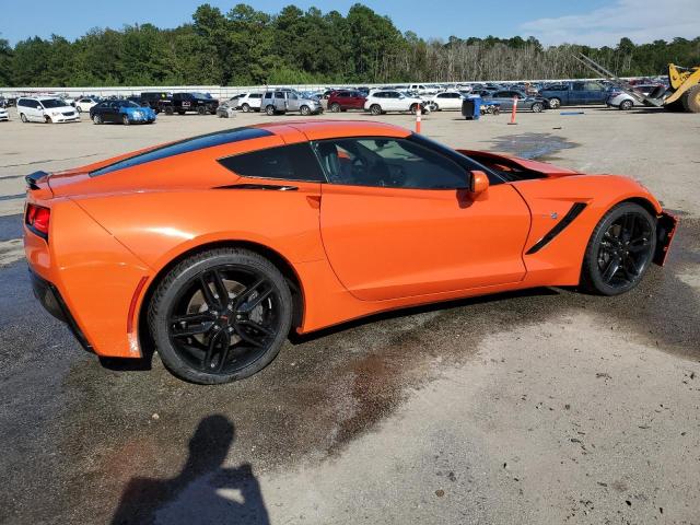 1G1YB2D73K5123323 - 2019 CHEVROLET CORVETTE STINGRAY 1LT ORANGE photo 3