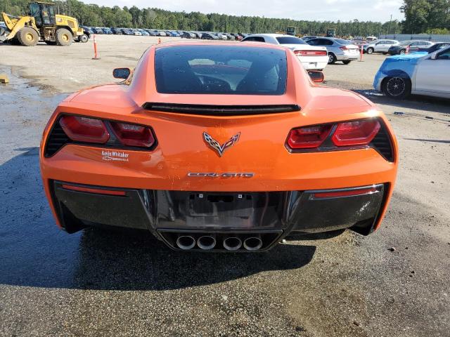 1G1YB2D73K5123323 - 2019 CHEVROLET CORVETTE STINGRAY 1LT ORANGE photo 6