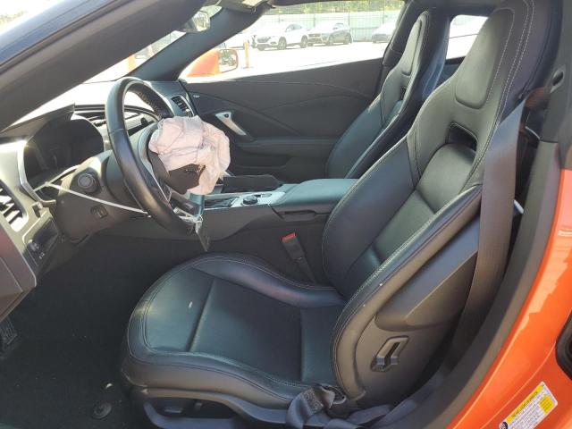 1G1YB2D73K5123323 - 2019 CHEVROLET CORVETTE STINGRAY 1LT ORANGE photo 7