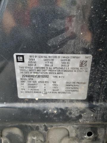 2GNAXHEV7J6192682 - 2018 CHEVROLET EQUINOX LS CHARCOAL photo 14
