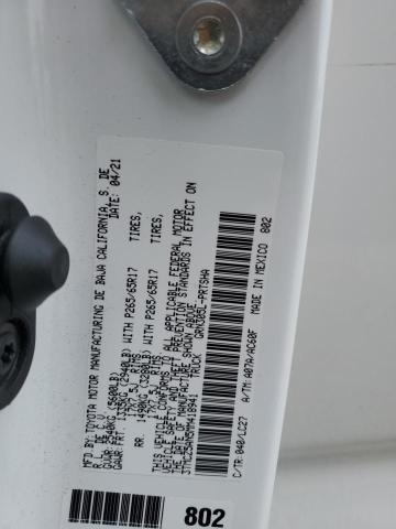 3TMCZ5AN5MM418941 - 2021 TOYOTA TACOMA DOUBLE CAB Weiß Foto 12