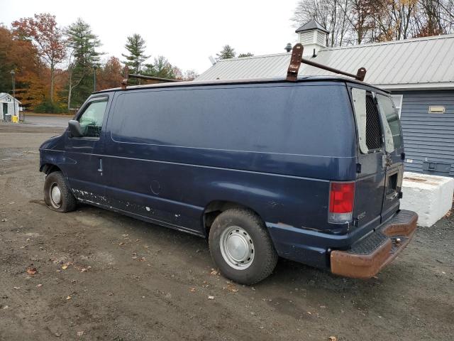 1FTRE14282HA02691 - 2002 FORD ECONOLINE E150 VAN BLUE photo 2