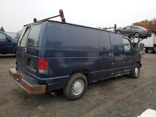 1FTRE14282HA02691 - 2002 FORD ECONOLINE E150 VAN BLUE photo 3