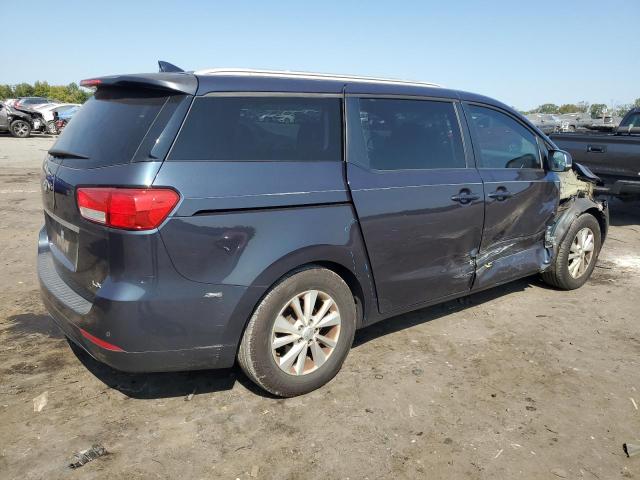 KNDMB5C10F6027587 - 2015 KIA SEDONA LX BLUE photo 3