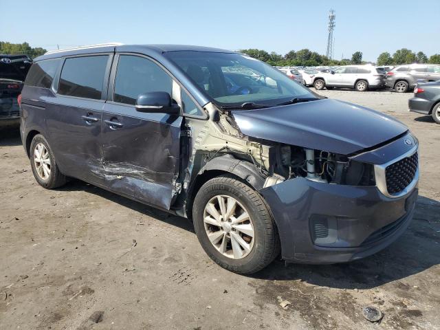 KNDMB5C10F6027587 - 2015 KIA SEDONA LX BLUE photo 4