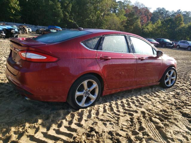 3FA6P0H75FR122553 - 2015 FORD FUSION SE RED photo 3