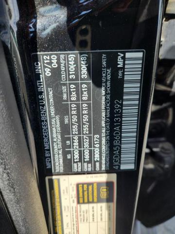 4JGDA5JB6DA131392 - 2013 MERCEDES-BENZ ML 350 黑色 照片 12