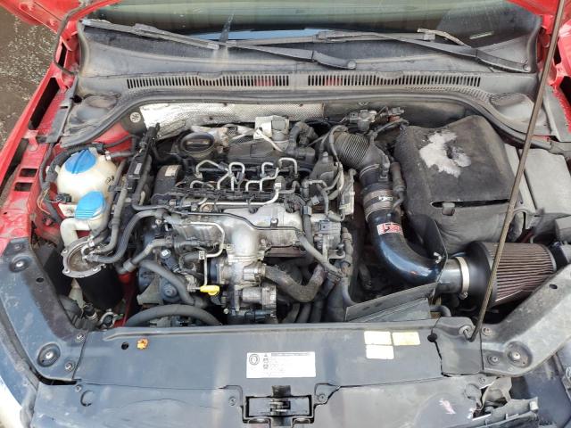 3VW3L7AJ6BM068174 - 2011 VOLKSWAGEN JETTA TDI 红色 照片 11