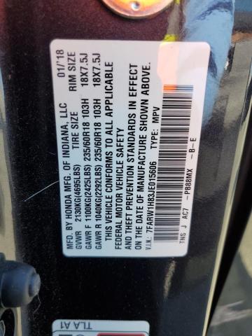 7FARW1H83JE015606 - 2018 HONDA CR-V EXL GRAY photo 13