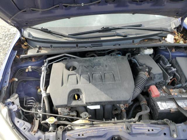 2T1BURHE5EC087067 - 2014 TOYOTA COROLLA L BLUE photo 11