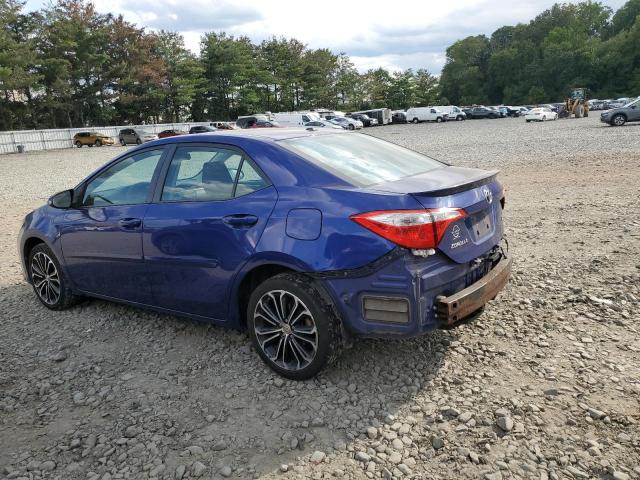 2T1BURHE5EC087067 - 2014 TOYOTA COROLLA L BLUE photo 2