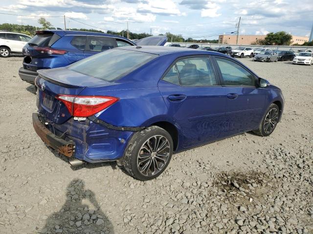 2T1BURHE5EC087067 - 2014 TOYOTA COROLLA L BLUE photo 3