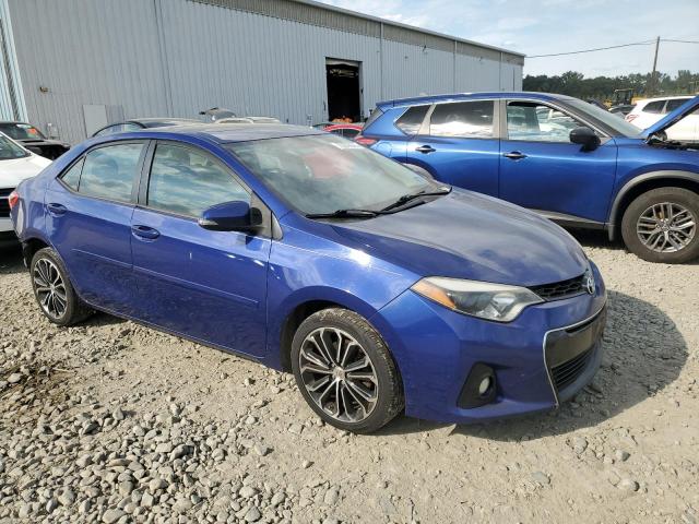 2T1BURHE5EC087067 - 2014 TOYOTA COROLLA L BLUE photo 4