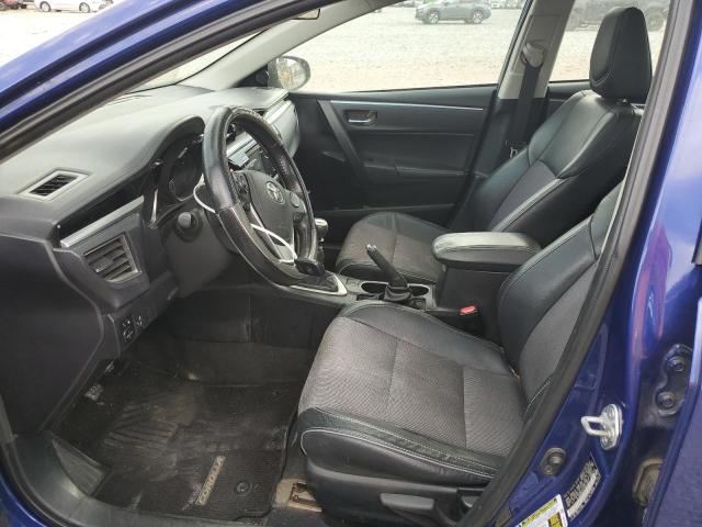 2T1BURHE5EC087067 - 2014 TOYOTA COROLLA L BLUE photo 7