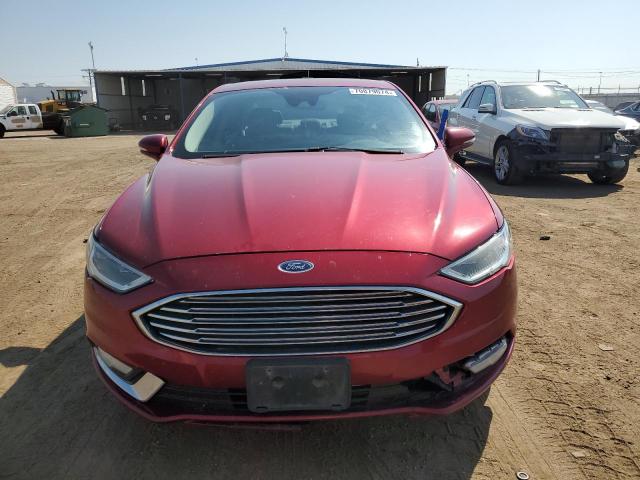 3FA6P0H94HR398470 - 2017 FORD FUSION SE RED photo 5