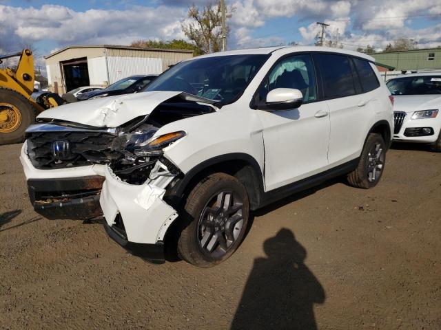 5FNYF8H52NB016421 - 2022 HONDA PASSPORT EXL WHITE photo 1