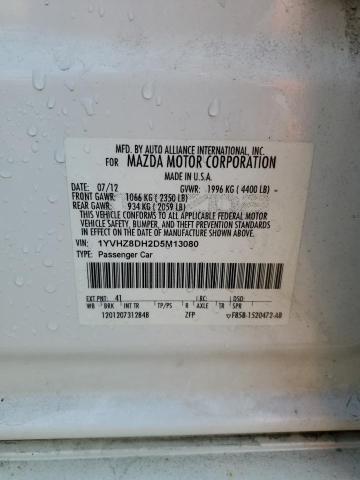 1YVHZ8DH2D5M13080 - 2013 MAZDA 6 TOURING 白色 照片 12