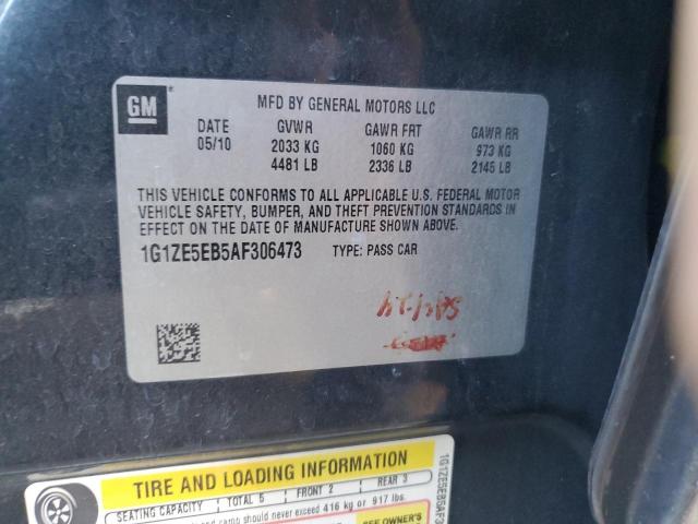 1G1ZE5EB5AF306473 - 2010 CHEVROLET MALIBU LTZ ნაცრისფერი ფოტო 13