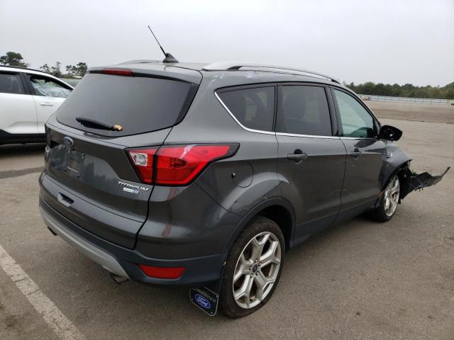 1FMCU9J94KUA00674 - 2019 FORD ESCAPE TITANIUM GRAY photo 3