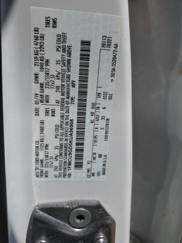 1FMCU9GD5KUA96908 - 2019 FORD ESCAPE SE Weiß Foto 13