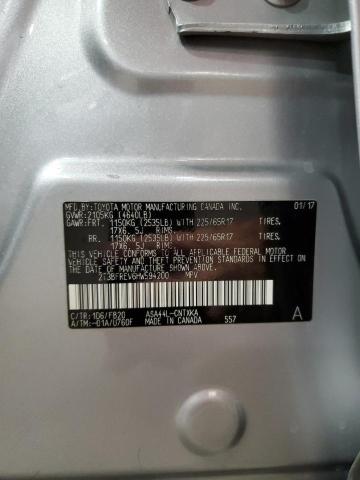 2T3BFREV6HW594200 - 2017 TOYOTA RAV4 LE SILVER photo 14