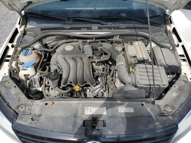 3VW2K7AJ7CM421635 - 2012 VOLKSWAGEN JETTA BASE WHITE photo 11