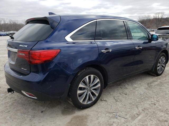 5FRYD4H48EB038394 - 2014 ACURA MDX TECHNOLOGY BLUE photo 3