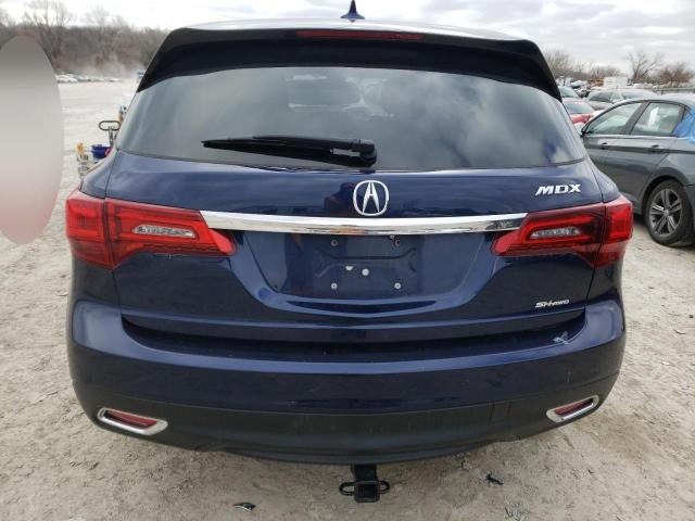 5FRYD4H48EB038394 - 2014 ACURA MDX TECHNOLOGY BLUE photo 6