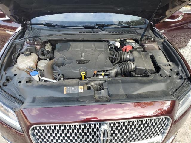 1LN6L9NP3K5614148 - 2019 LINCOLN CONTINENTAL RESERVE MAROON photo 11