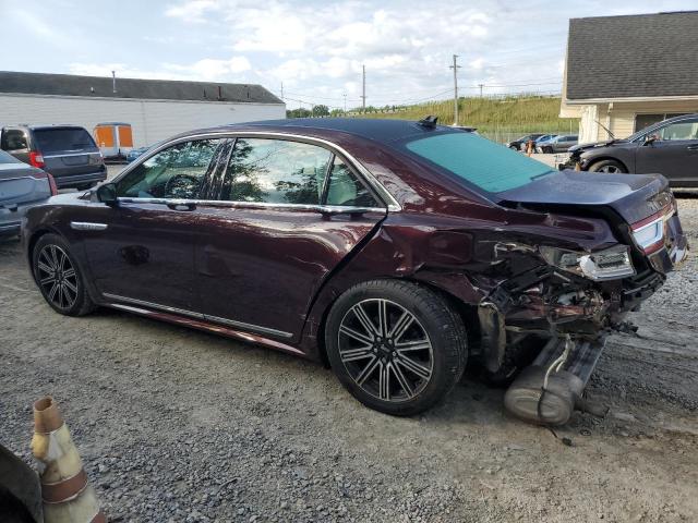 1LN6L9NP3K5614148 - 2019 LINCOLN CONTINENTAL RESERVE MAROON photo 2