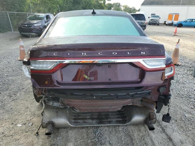 1LN6L9NP3K5614148 - 2019 LINCOLN CONTINENTAL RESERVE MAROON photo 6