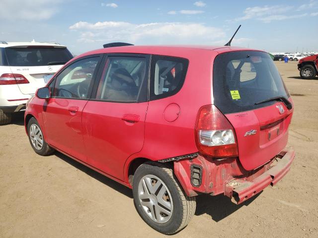 JHMGD38408S061715 - 2008 HONDA FIT RED photo 2