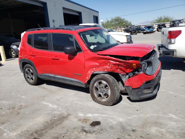 ZACCJAAB6HPF61423 - 2017 JEEP RENEGADE SPORT RED photo 4